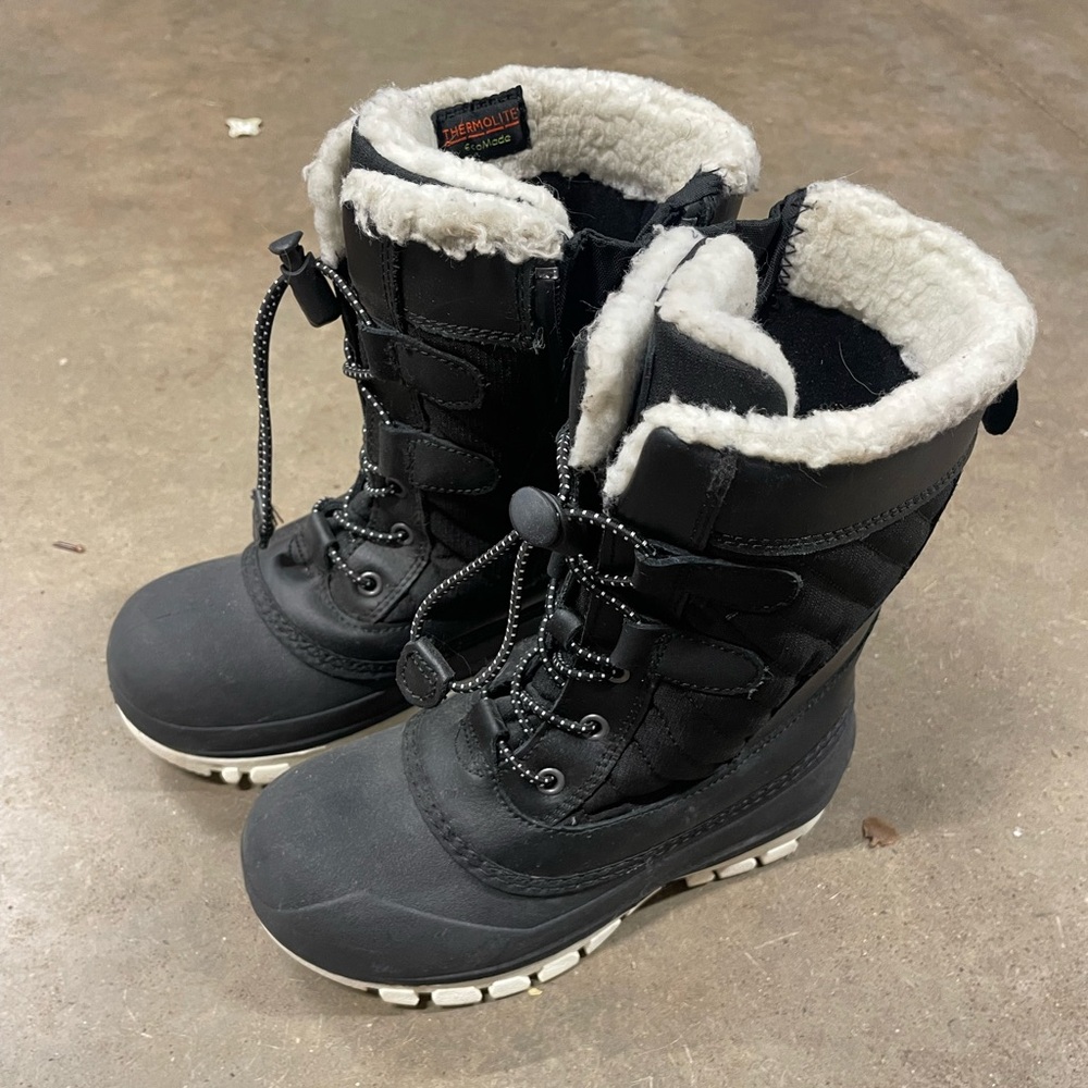 All in Motion Black Kids Winter Boots